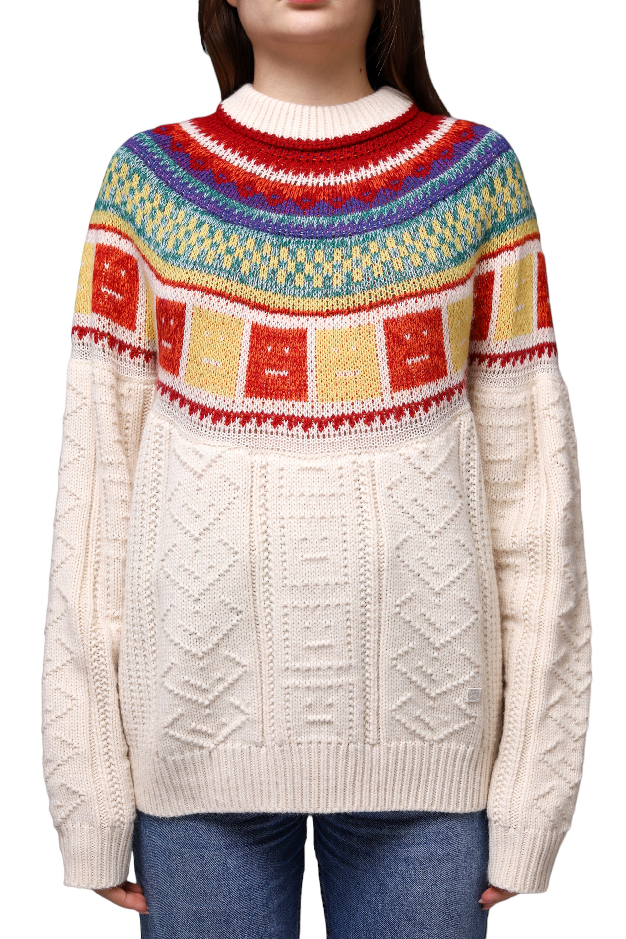 Acne Studios Rainbow Crew Neck Wool Sweater