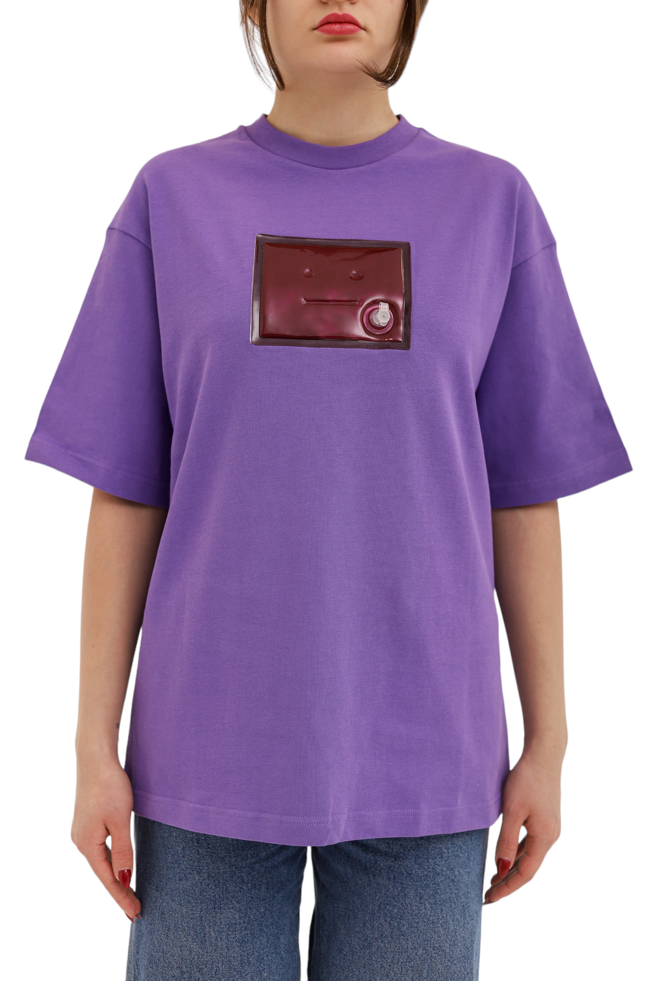 Acne Studios Inflatable Patch T-Shirt Iris Purple