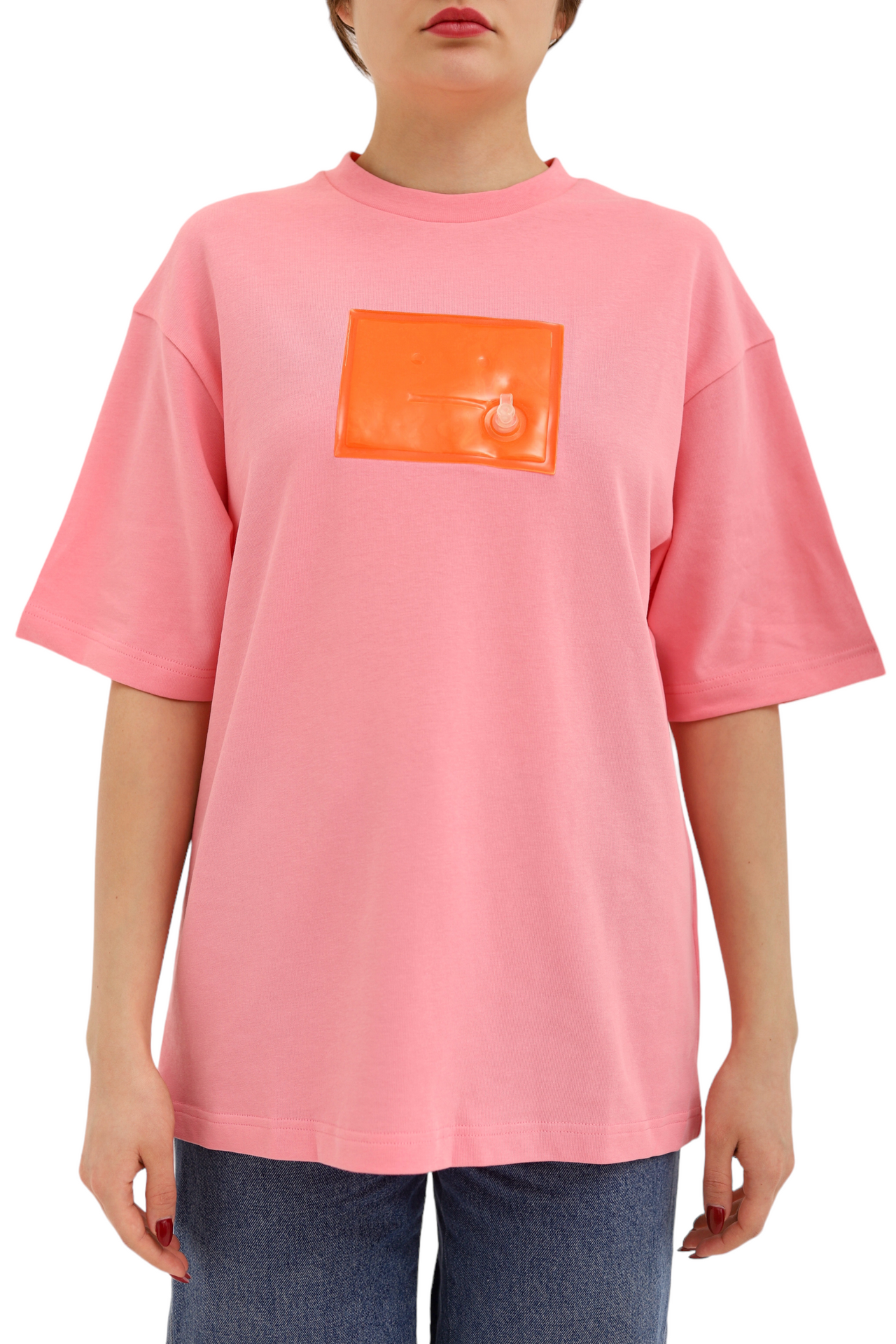 Acne Studios Inflatable Patch T-Shirt Bubblegum Pink