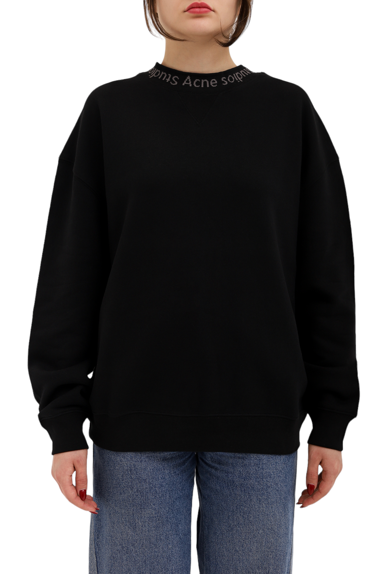 Acne Studios Flogho Crew Sweat Black