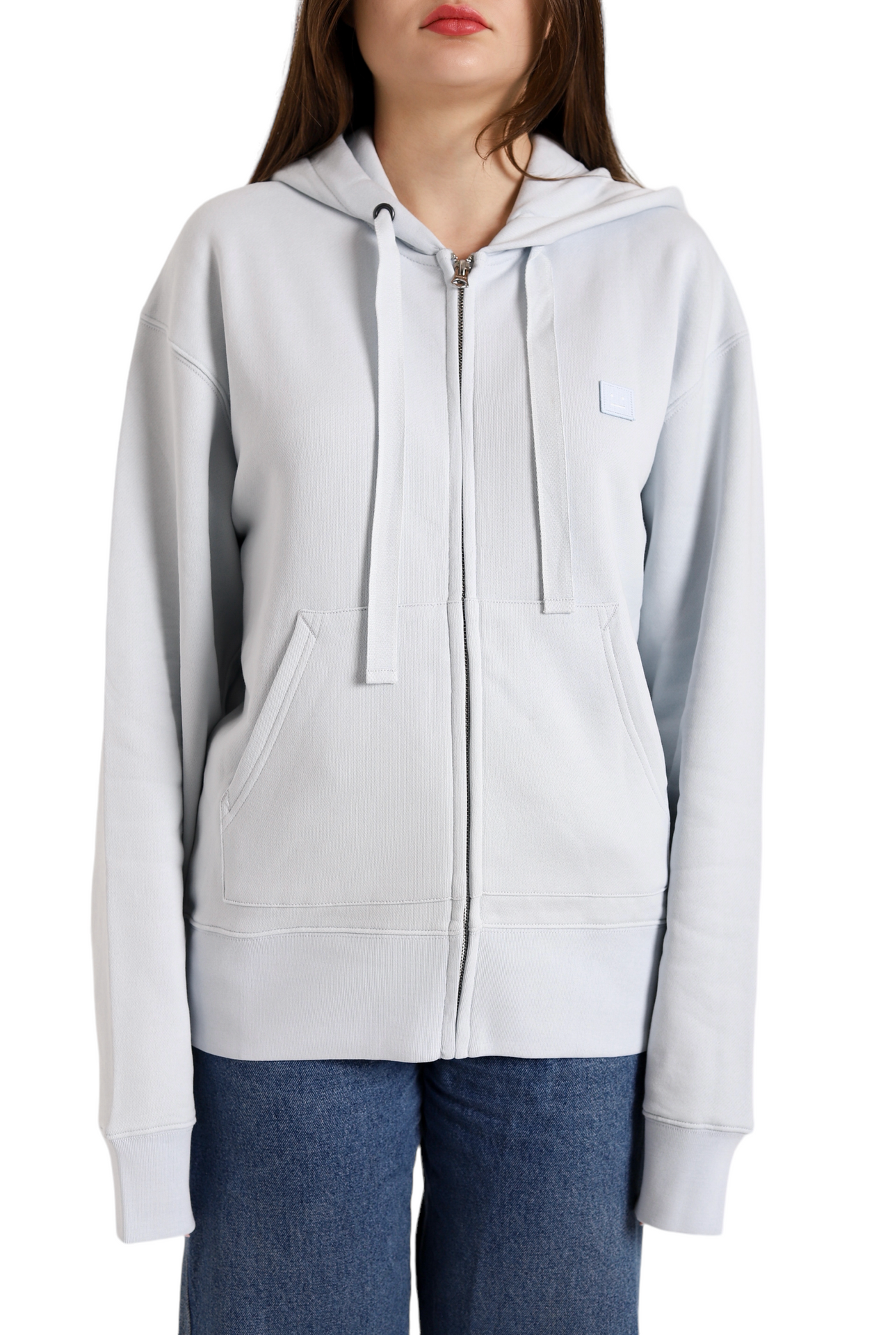 Acne Studios Ferris Zip Hoodie Ice Blue