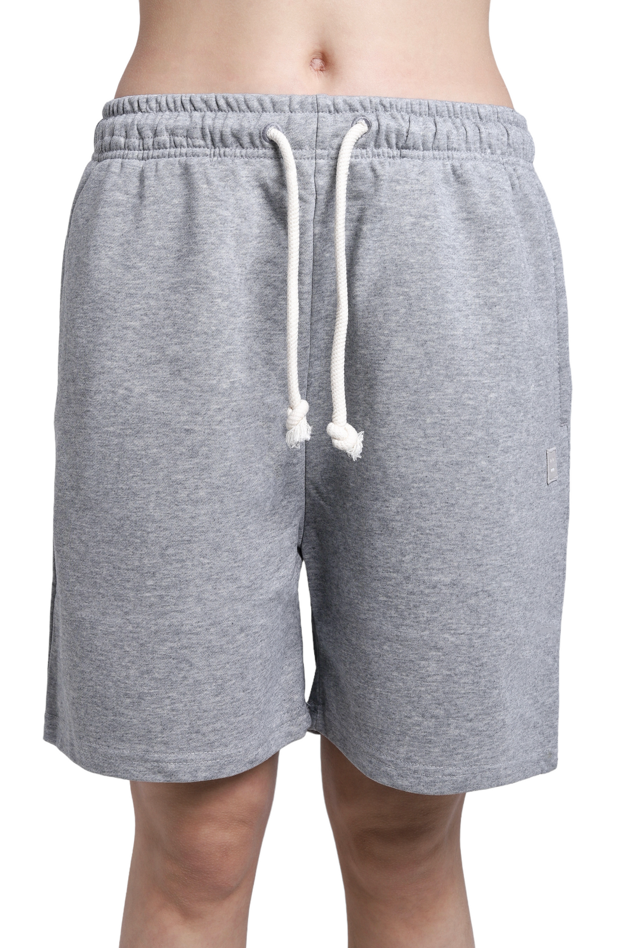 Acne Studios Fleece Shorts Light Grey Melange