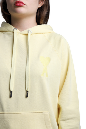 AMI Paris Ami de Coeur Hoodie Lemon