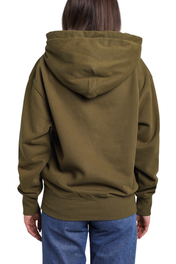 AMI Paris Oversize Ami de Coeur hoodie Olive