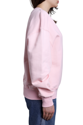 AMI Paris oversize Ami de Coeur patch sweatshirt Pink