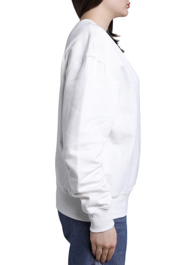 AMI Paris oversize Ami de Coeur patch sweatshirt White