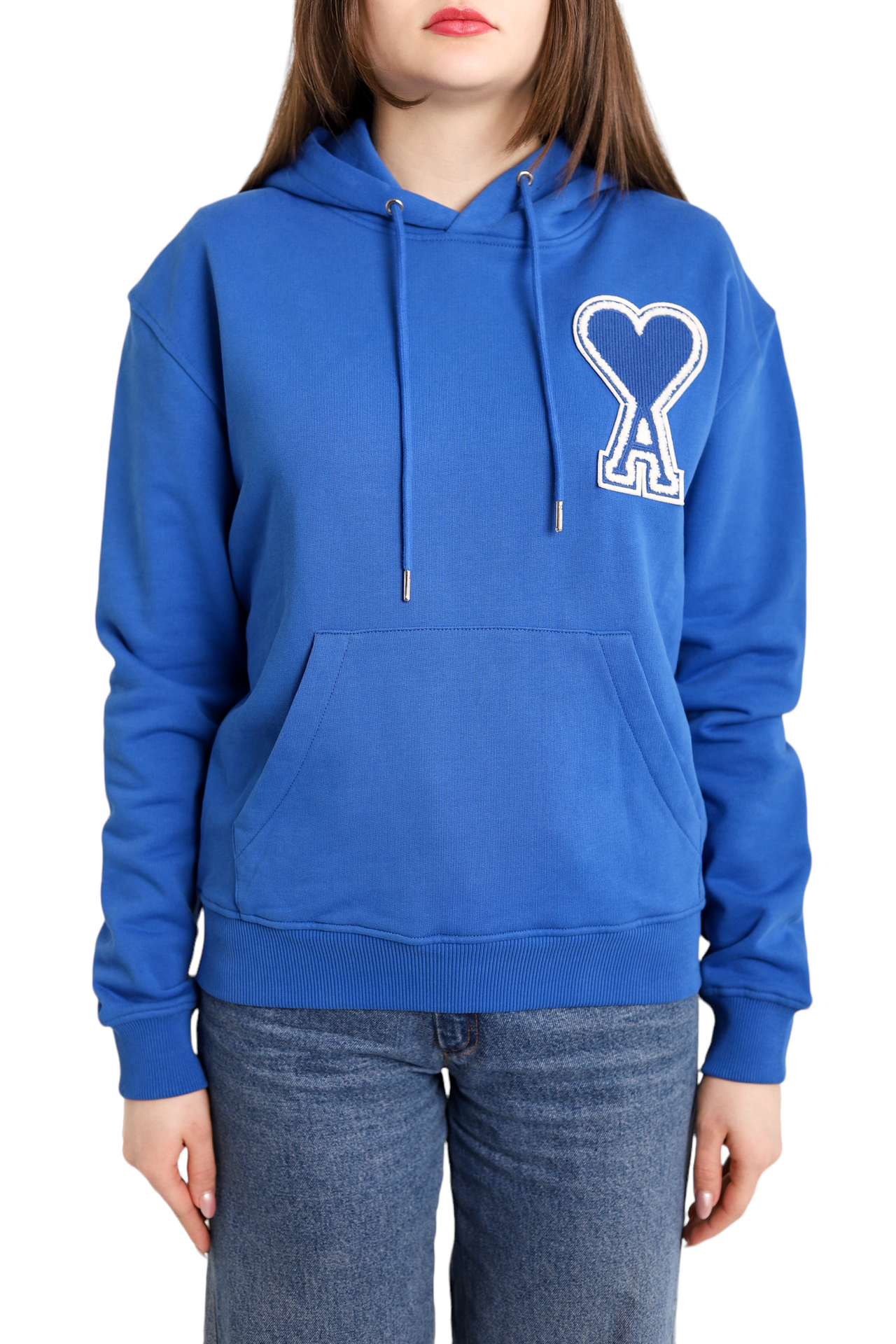 AMI Paris Oversize Ami de Coeur hoodie Blue