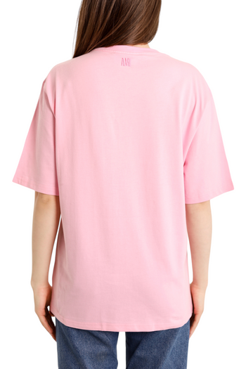 AMI Paris Ami De Coeur T-Shirt Patch Pink Red Heart