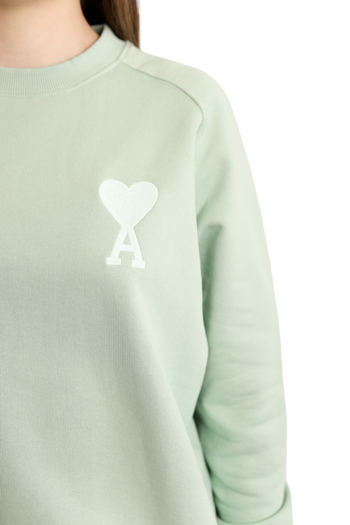 AMI Paris Broderie Sweatshirt Light Green