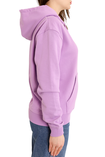 AMI Paris Ami de Coeur Small Heart Logo Hoodie Purple