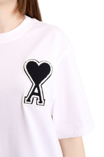 AMI Paris Exclusive Ami De Coeur T-Shirt White Black Heart