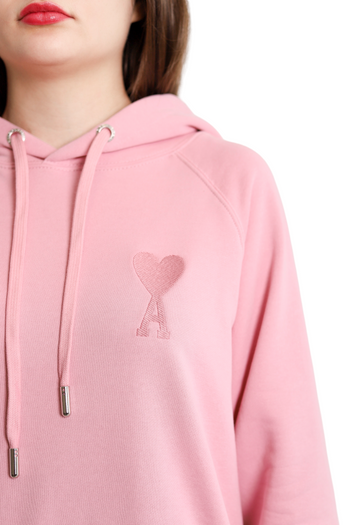 AMI Paris Ami de Coeur Hoodie Pink