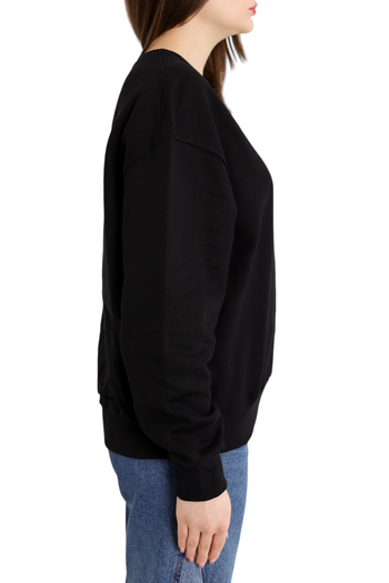 AMI Paris oversize Ami de Coeur patch sweatshirt Black Red Heart