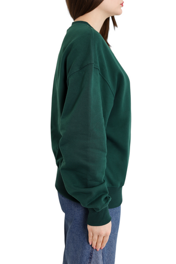 AMI Paris oversize Ami de Coeur patch sweatshirt Green