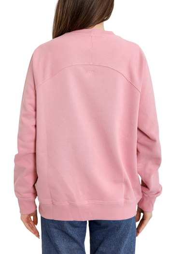 AMI Paris Broderie Sweatshirt Pale Pink