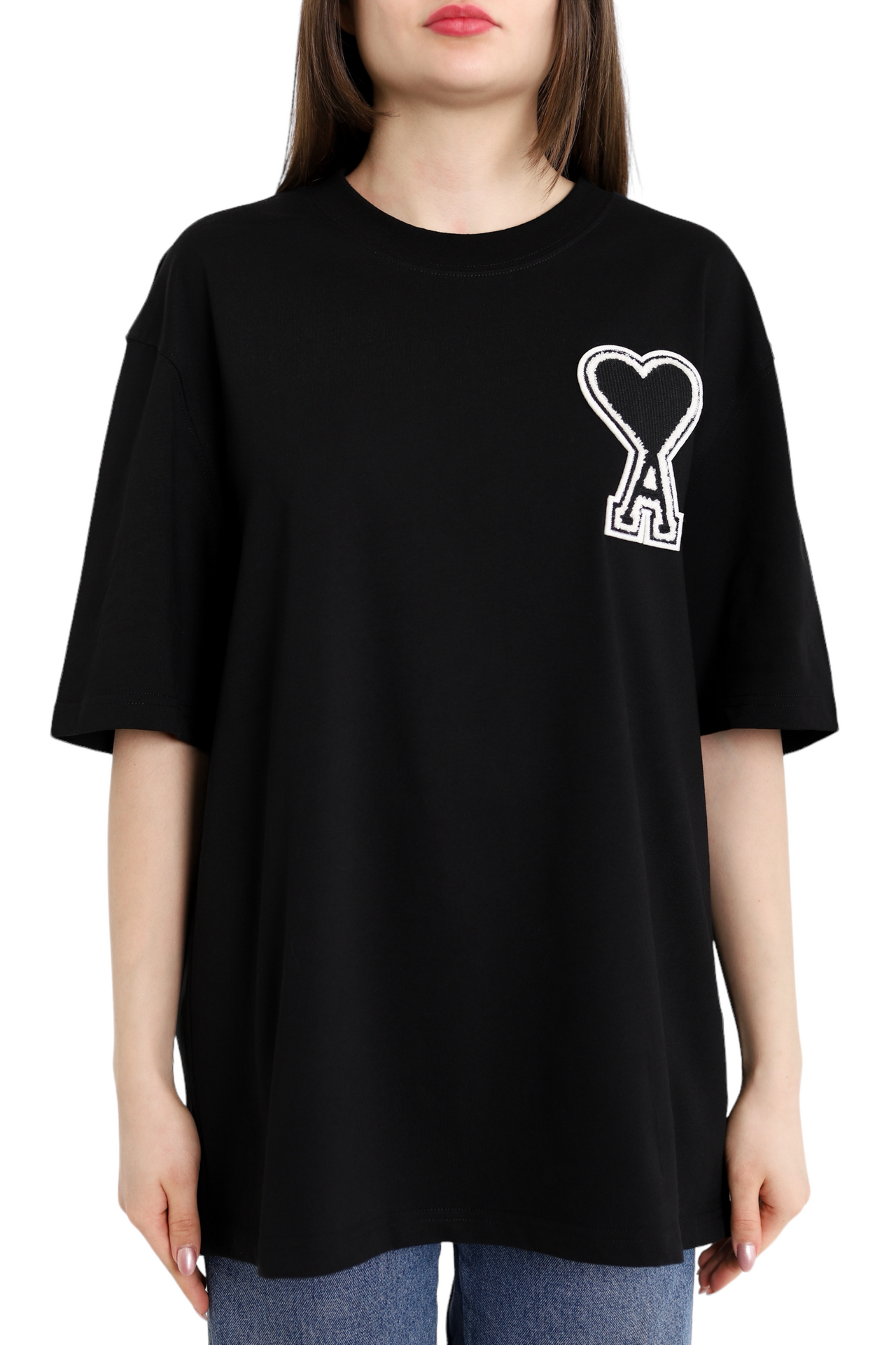 AMI Paris Exclusive Ami De Coeur T-Shirt Black