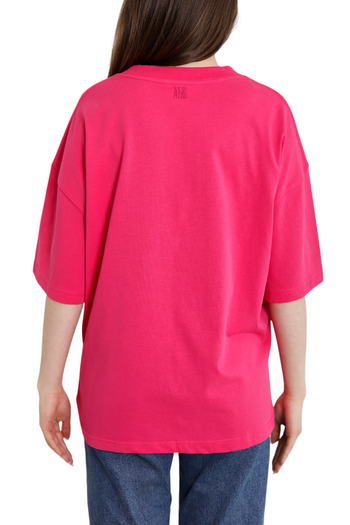 AMI Paris T-Shirt Tonal Small Ads Pink