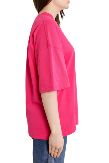 AMI Paris T-Shirt Tonal Small Ads Pink