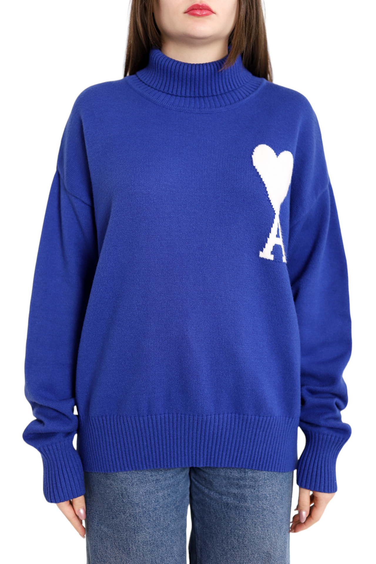 AMI Paris Ami de Coeur jumper Blue