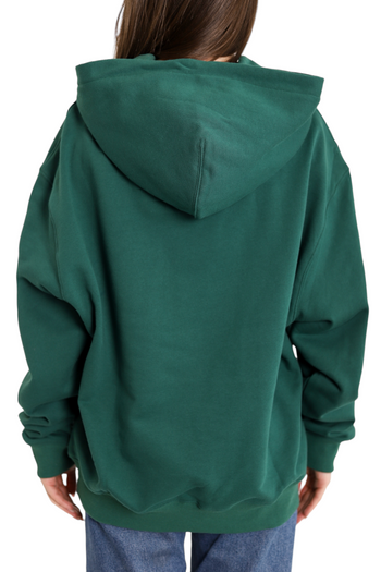 AMI Paris Ami de Coeur Small Heart Logo Hoodie Green