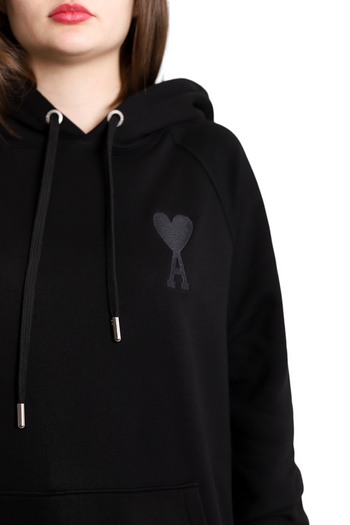 AMI Paris Ami de Coeur Hoodie Black
