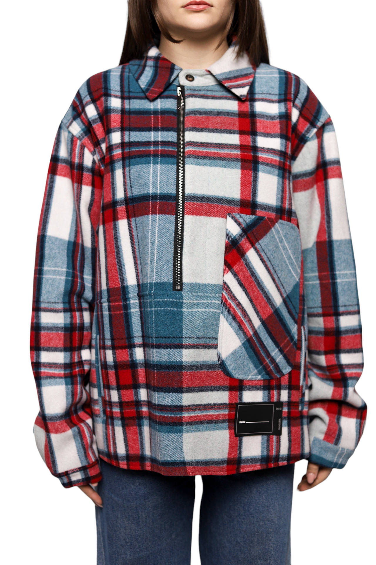 We11done checked-print Shirt Jacket