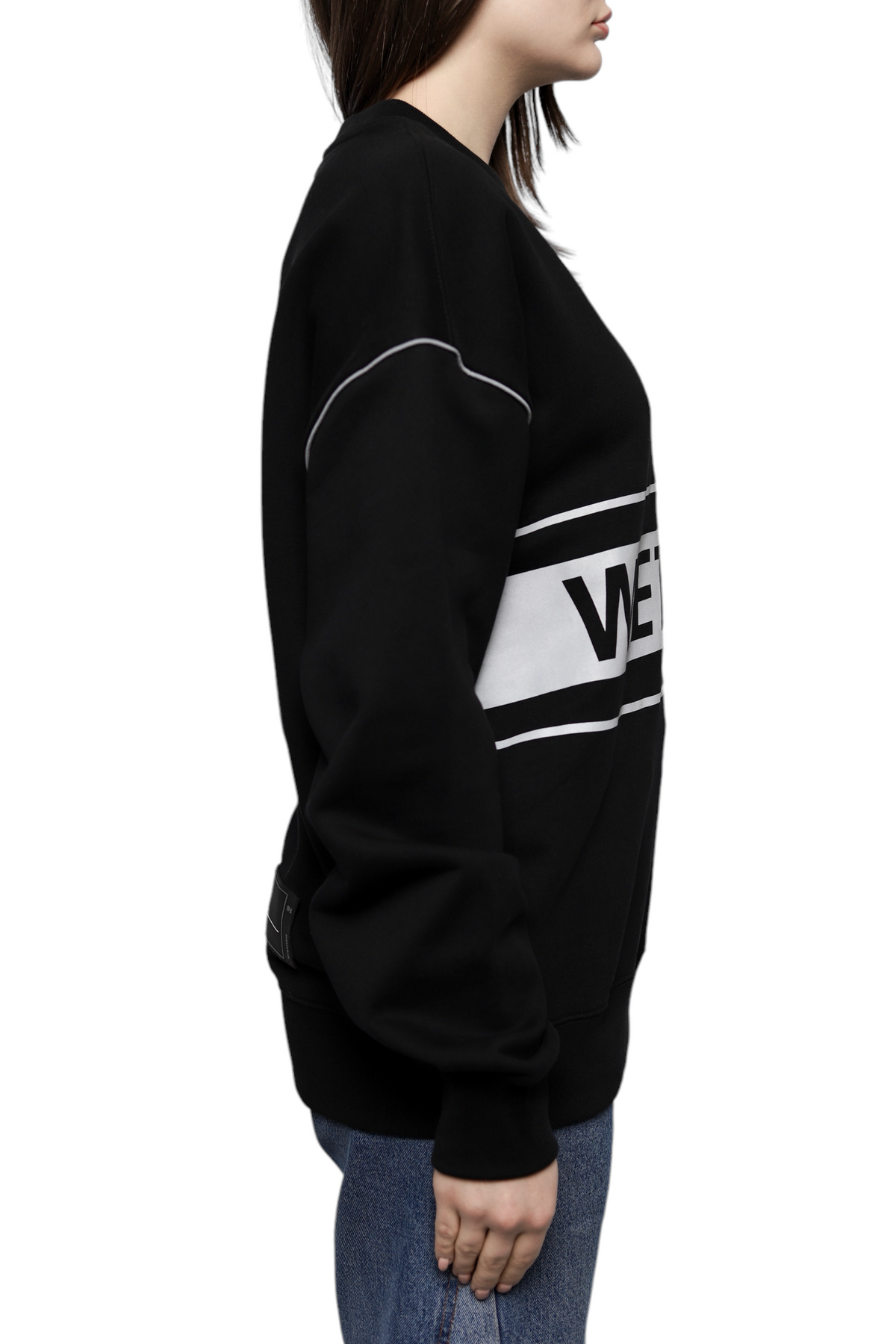 We11done Reflective Logo Pullover Sweater