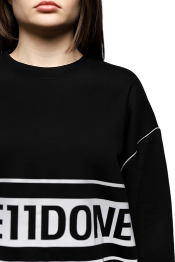 We11done Reflective Logo Pullover Sweater