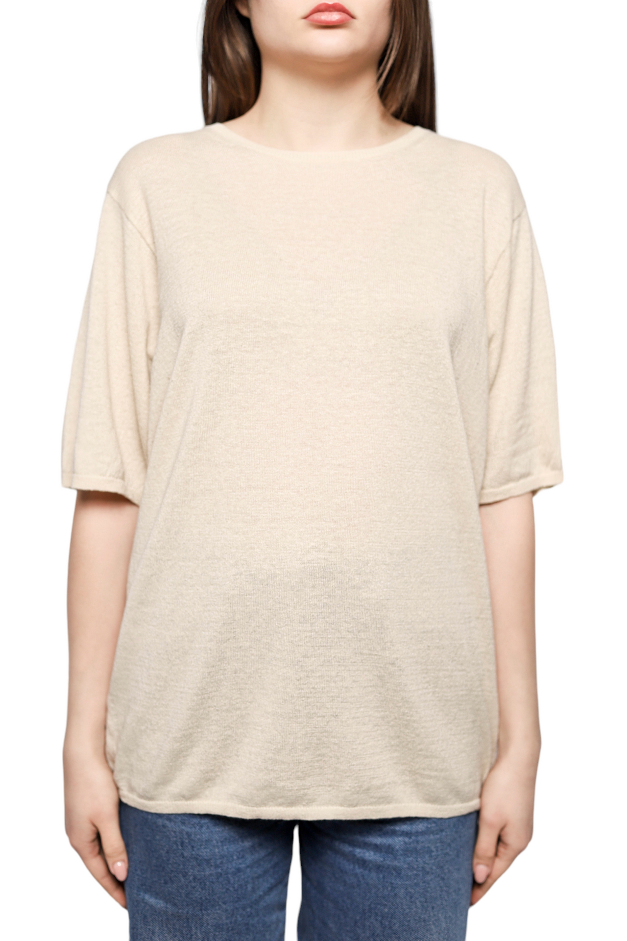 Toteme Oversized Mulberry Silk Tee Dessert