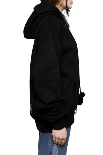 We11done Hoodie Velvet Black
