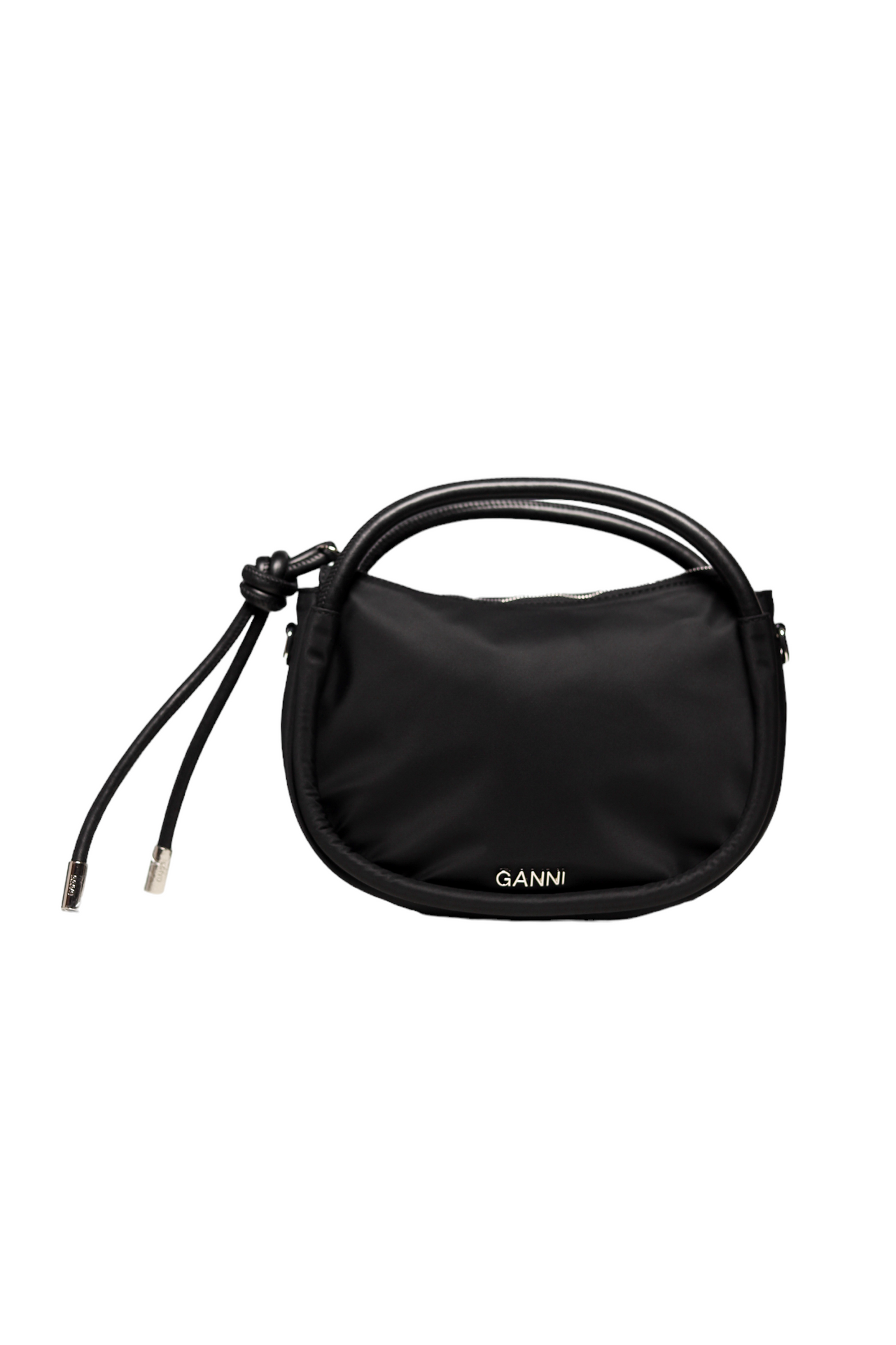 GANNI Mini Knot Shoulder Bag Black