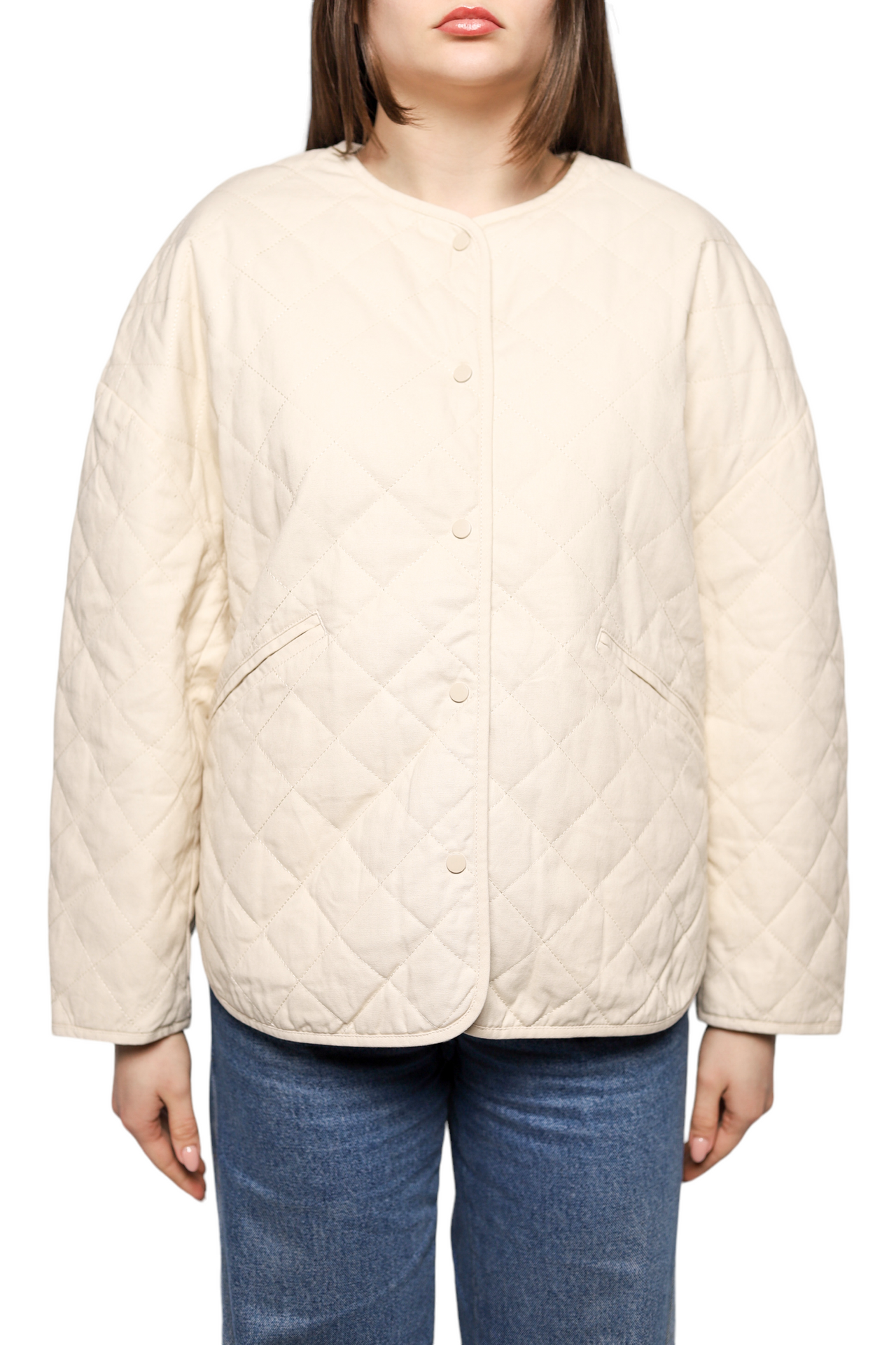 Toteme Quilted Jacket Light hay