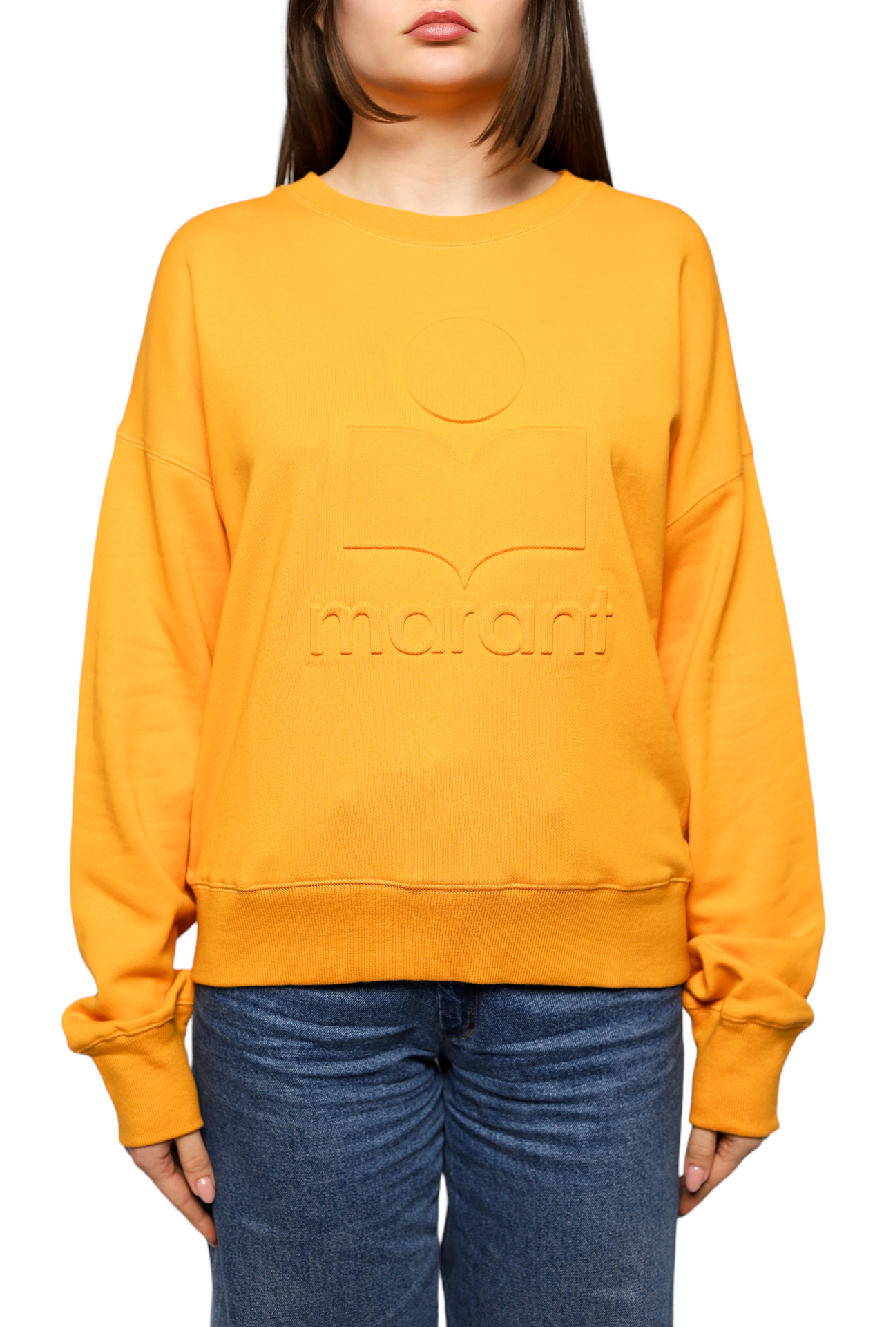 Isabel Marant Mobyli Sweatshirt Embossed Yellow