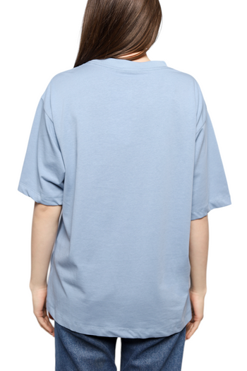 Marni logo-print t-shirt Sky Blue