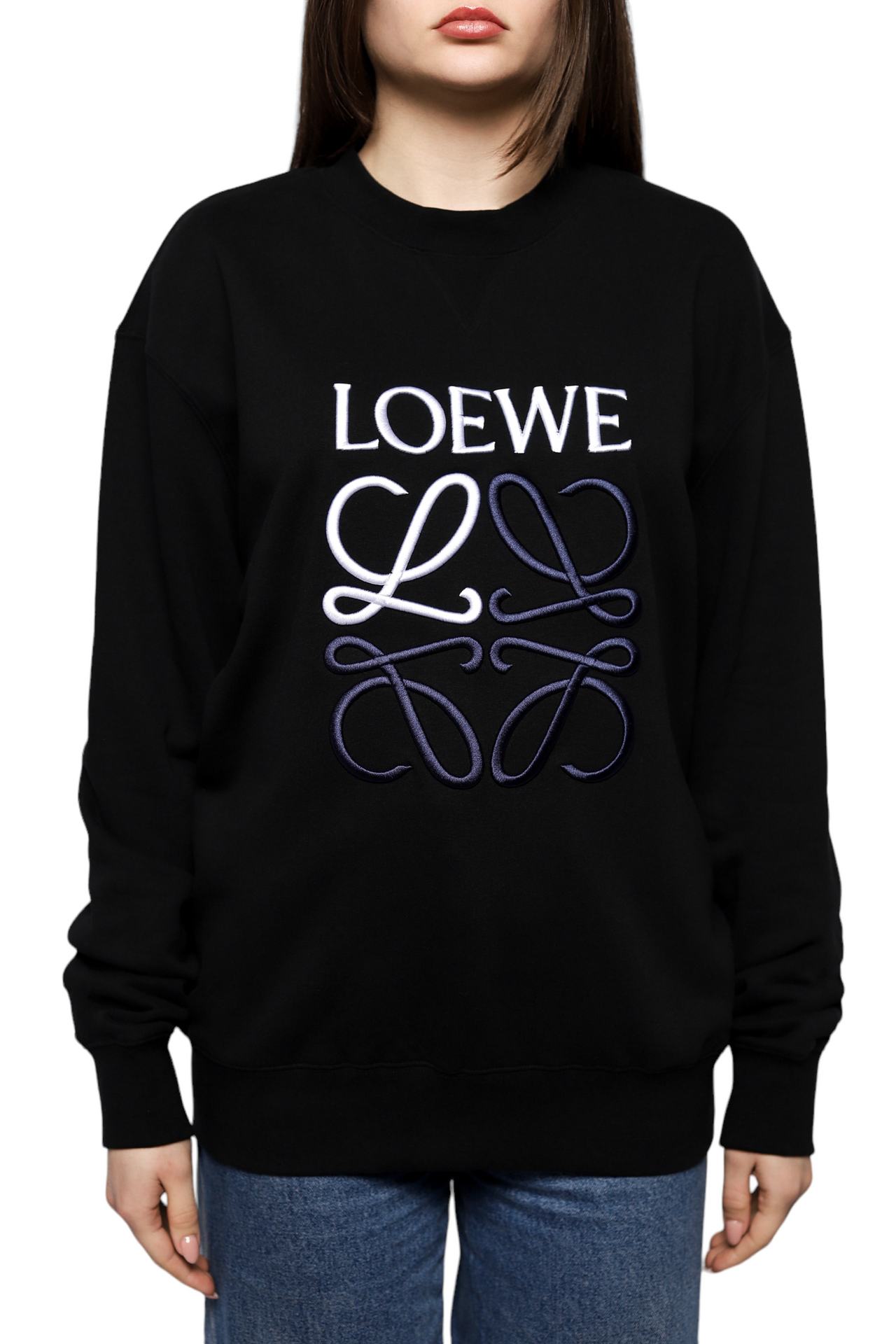 Loewe Anagram Sweatshirt Black