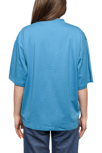 Marni logo-print t-shirt Blue