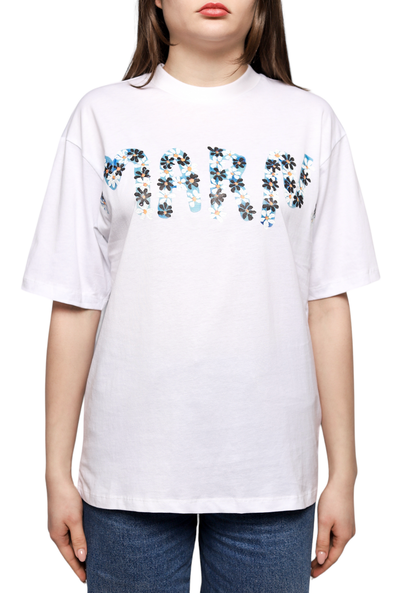 Marni Daisy Logo T-Shirt White