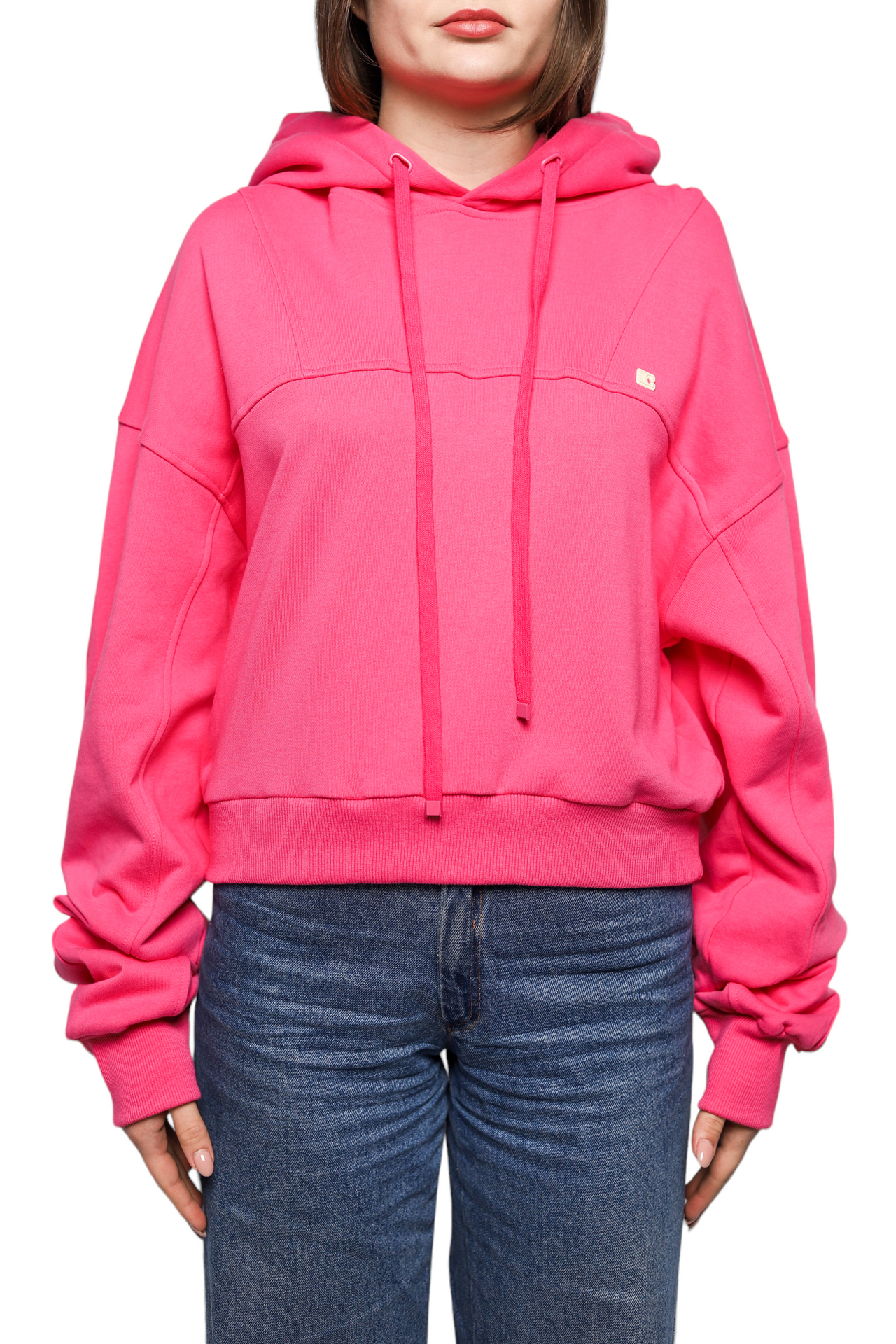 Low Classic Crop Hoodie Pink