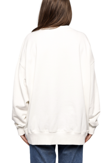 Jil Sander Logo Cotton Sweatshirt White