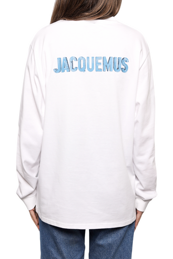 Jacquemus White 'Le T-Shirt Gelo' Long Sleeve T-Shirt