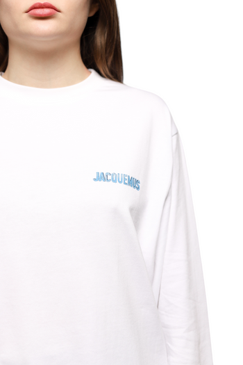 Jacquemus White 'Le T-Shirt Gelo' Long Sleeve T-Shirt