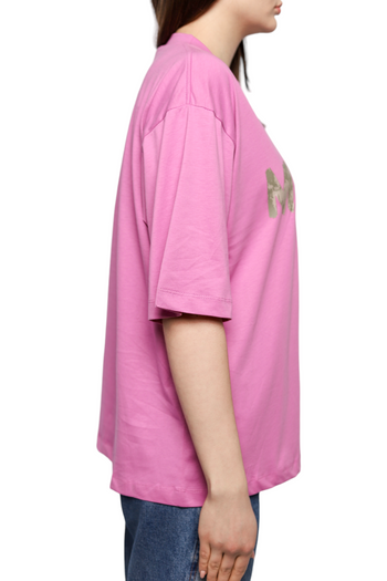 Marni logo-print t-shirt Rose Purple