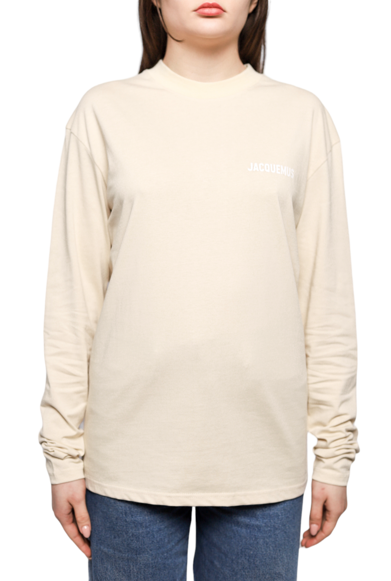 Jacquemus Le T-Shirt Manches Long Sleeve T-Shirt Beige