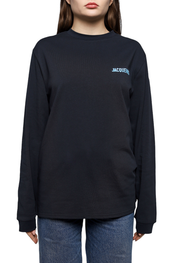 Jacquemus Navy 'Le T-Shirt Gelo' Long Sleeve T-Shirt
