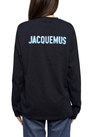 Jacquemus Navy 'Le T-Shirt Gelo' Long Sleeve T-Shirt