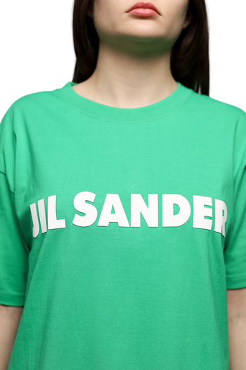 Jil Sander Logo T-Shirt Green