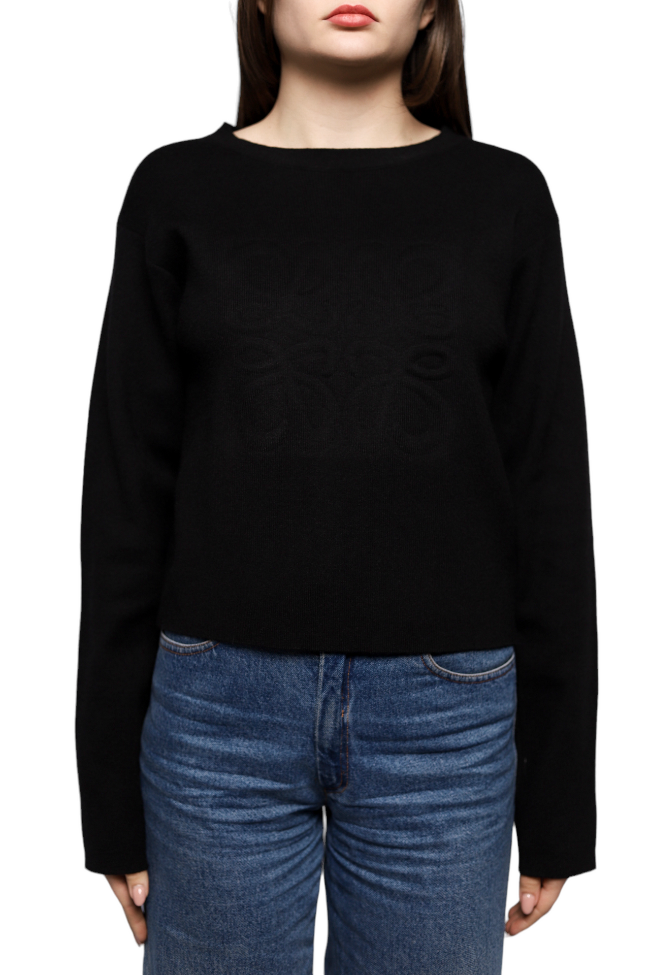 Loewe Anagram Sweater In Wool Black