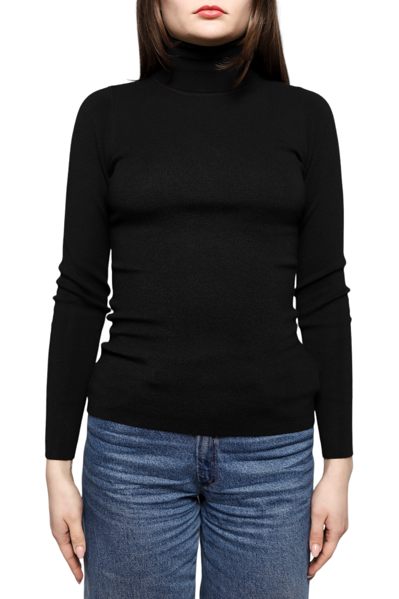 Toteme Knit Long Sleeve Turtleneck Black