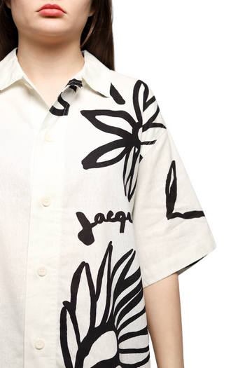 Jacquemus La Chemise Moisson Short Sleeve Shirt White
