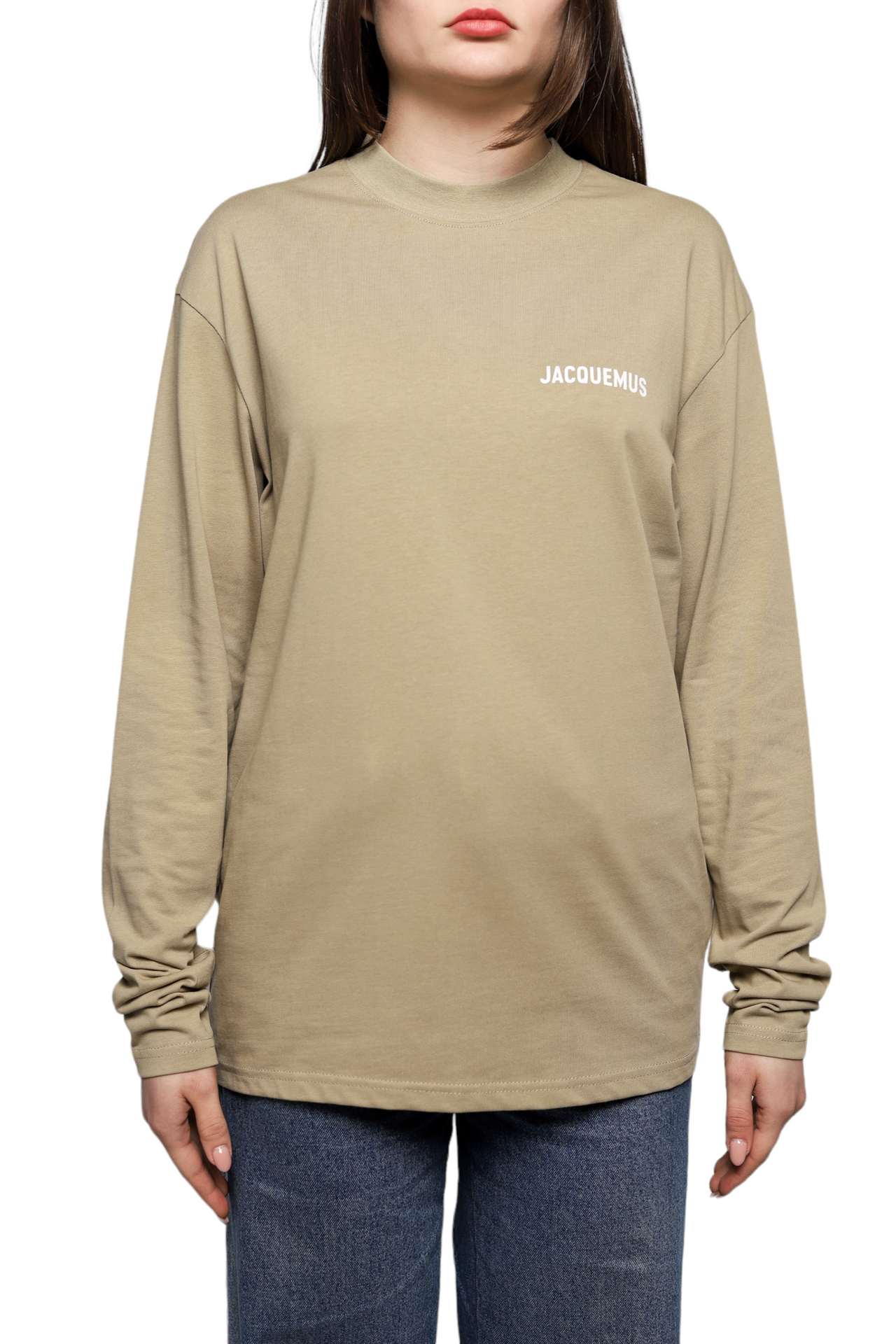 Jacquemus Le T-Shirt Manches Long Sleeve T-Shirt Khaki